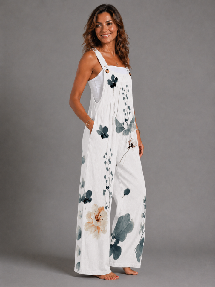 Niamh - Elegant oversized monochrome floral