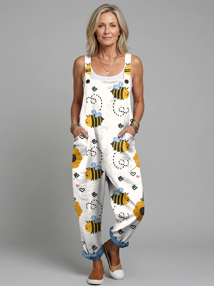 Meabh - Bee-printed jumpsuit