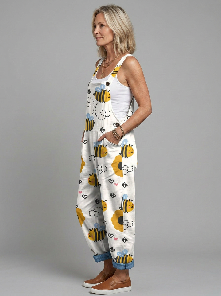 Meabh - Bee-printed jumpsuit