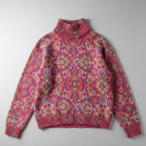 Lorena – Artistic High Neck Jumper