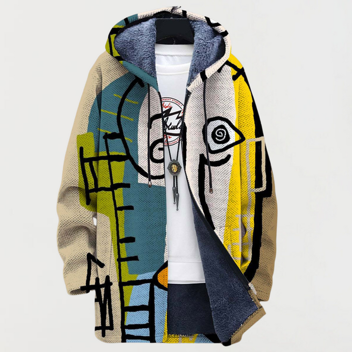 Niamh – Jacket with Abstract Pattern