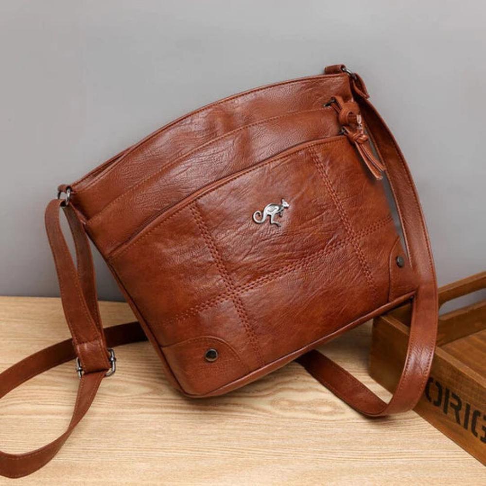 Georgina™ | Faux Leather Crossbody Bag