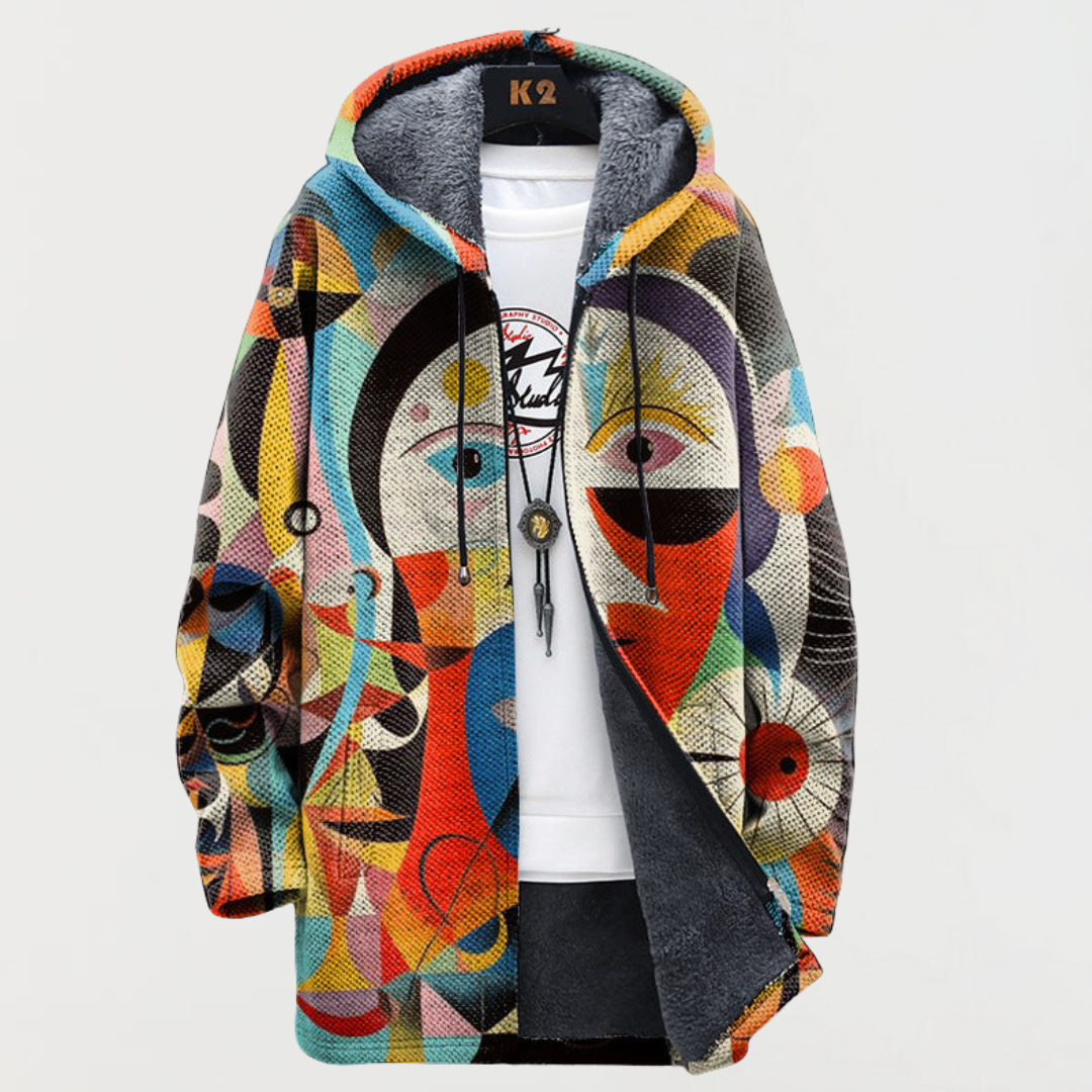 Niamh – Jacket with Abstract Pattern