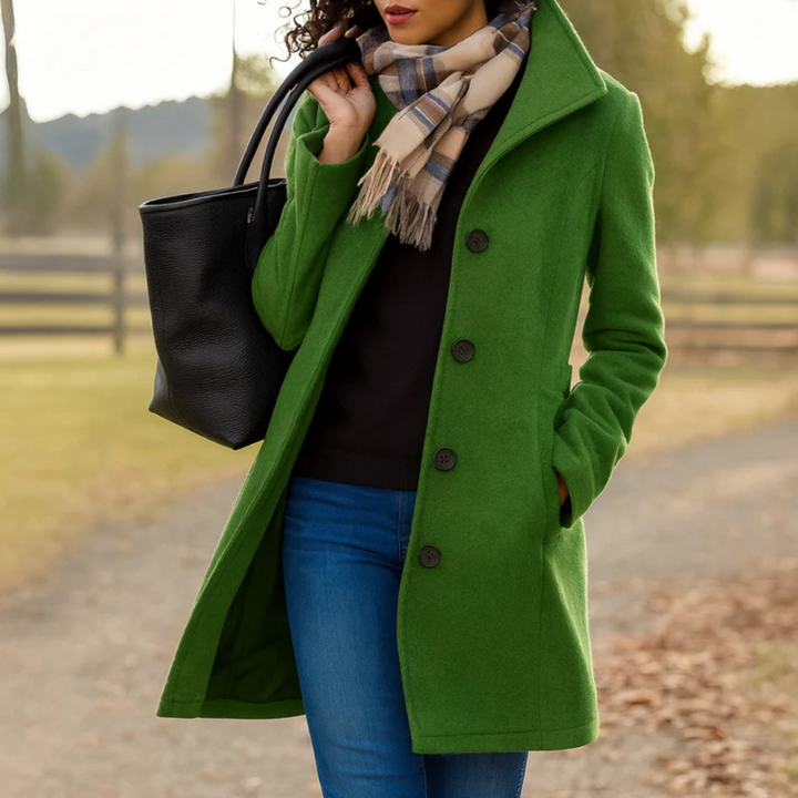 Rose | Coat with a Button