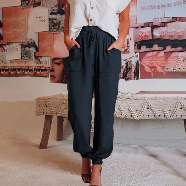 Luise | Elegant Trousers with Drawstring