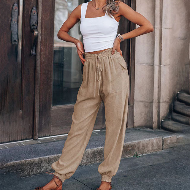 Luise | Elegant Trousers with Drawstring