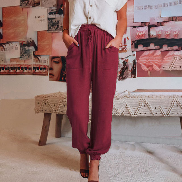 Luise | Elegant Trousers with Drawstring