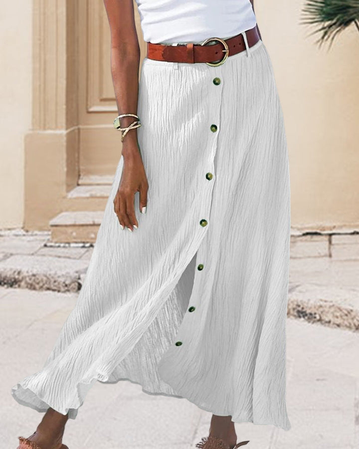 Marie | Flowing Skirt with Buttons