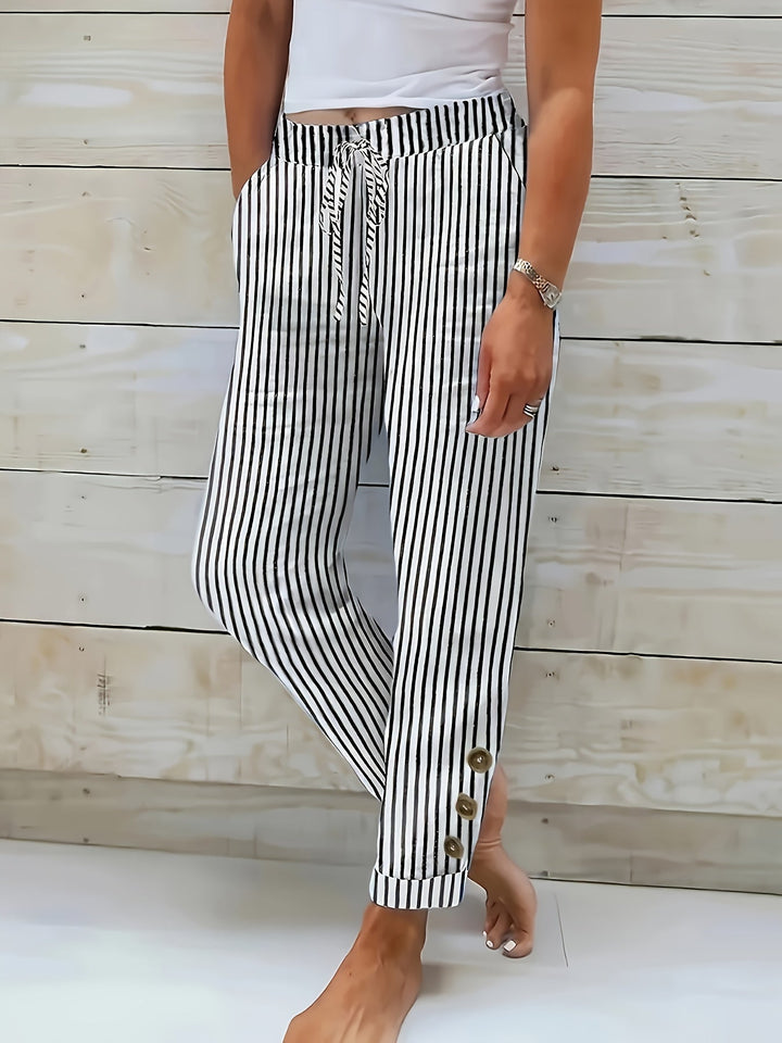 Magdalena | Casual Striped Trousers