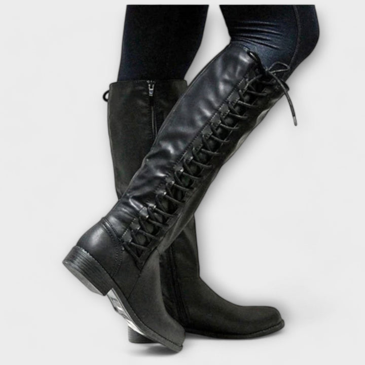 Dervilla | Elegant Lace-Up Boots