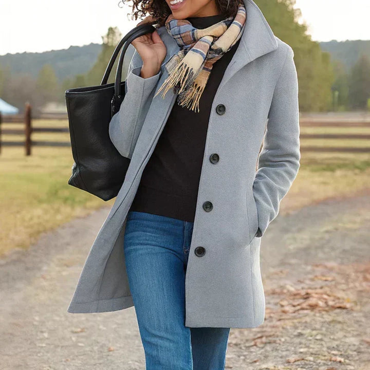 Rose | Coat with a Button