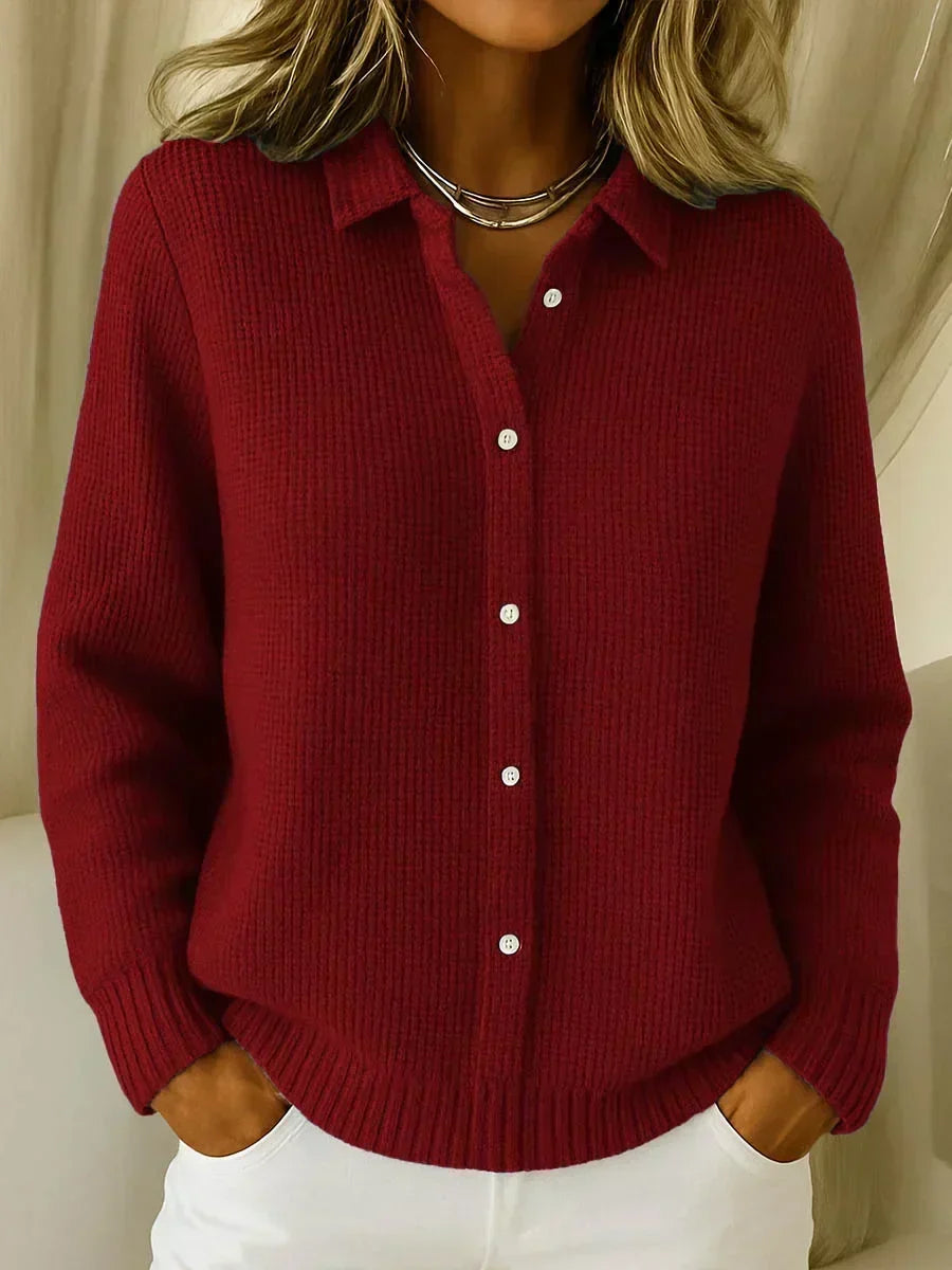 Aine | Structured Cardigan with Buttons