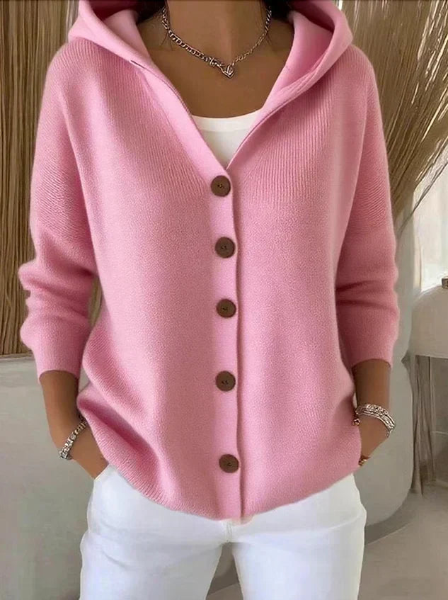 Doris | Hooded Knit Cardigan