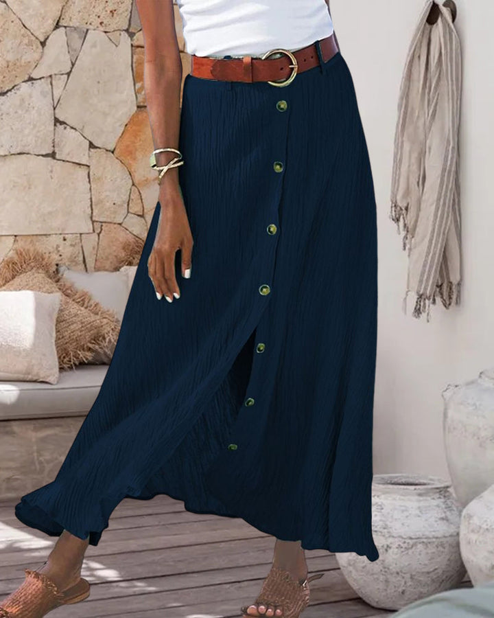 Marie | Flowing Skirt with Buttons
