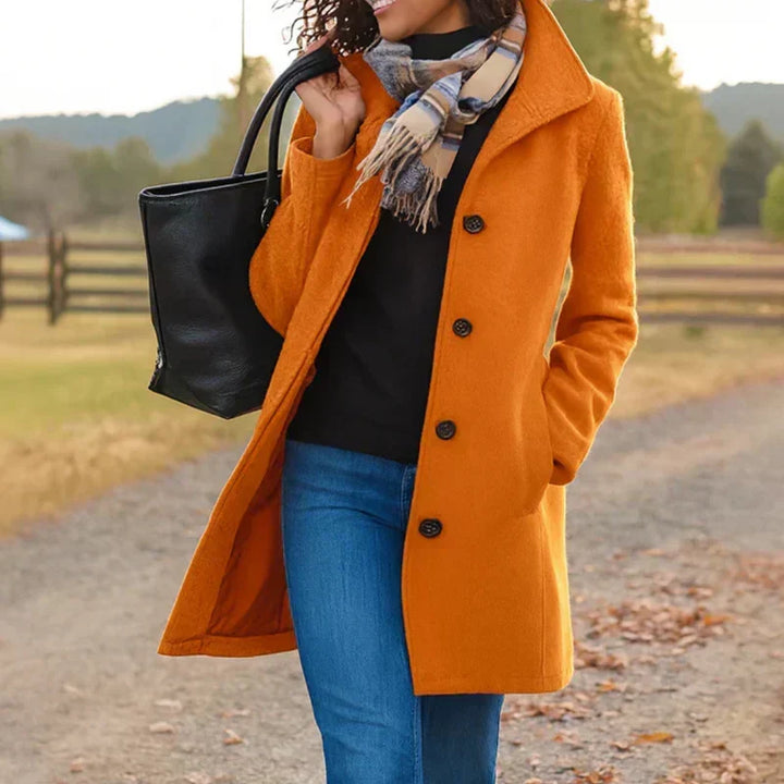 Rose | Coat with a Button
