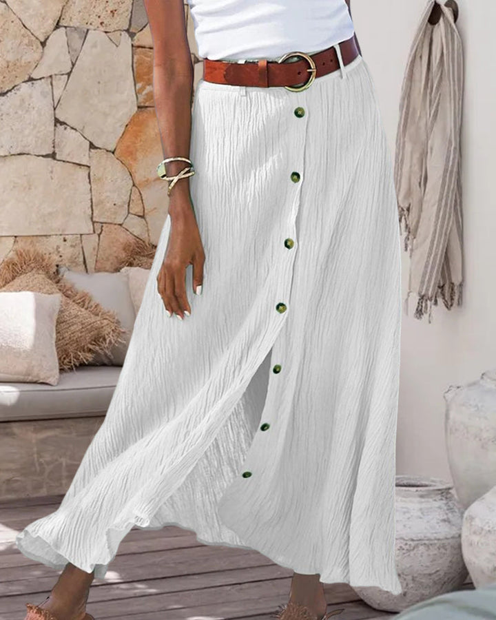 Marie | Flowing Skirt with Buttons