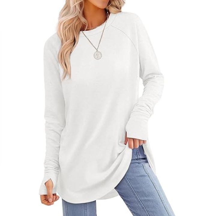 CORINNE™ – Relaxed Thumb Hole Tunic Top