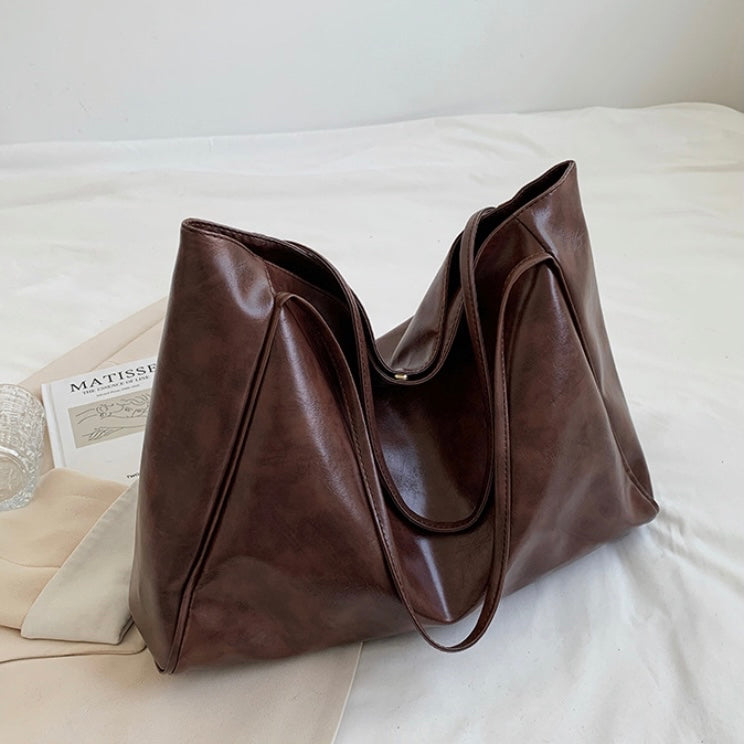 Gillian™ | Shiny Vegan Leather Handbag