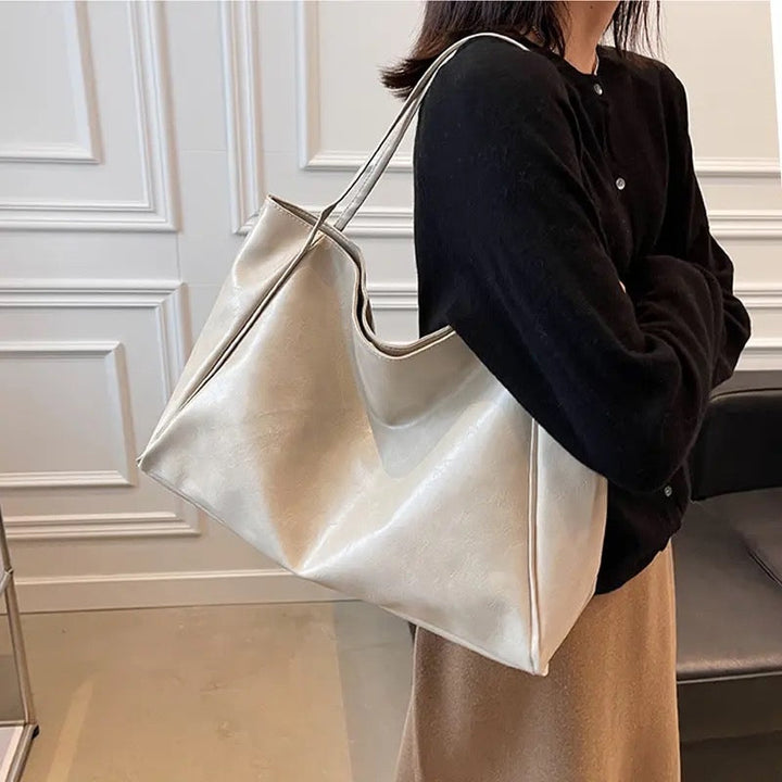 Gillian™ | Shiny Vegan Leather Handbag