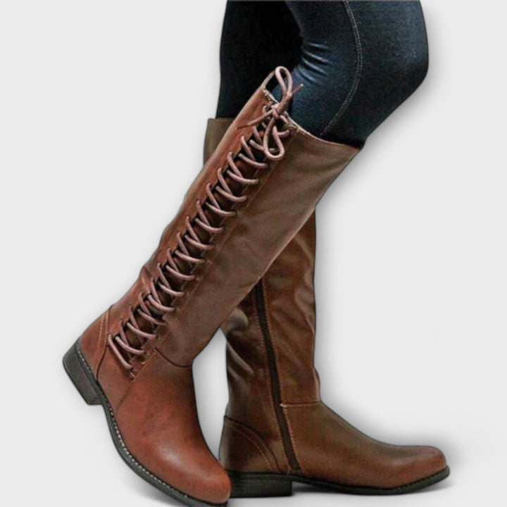Dervilla | Elegant Lace-Up Boots