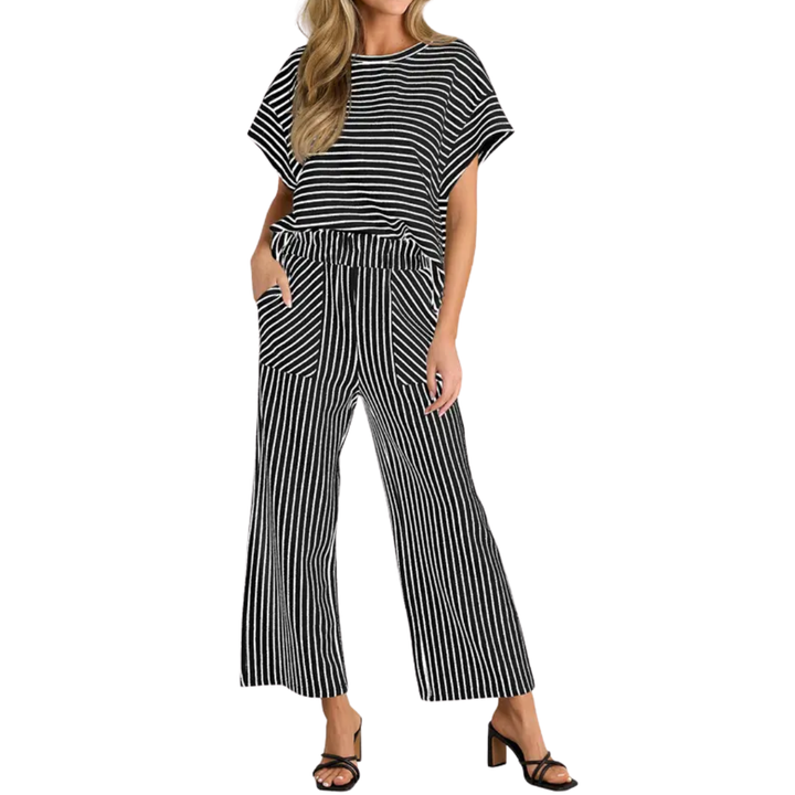 JOSLYN™ – Striped Relaxed Lounge Two-Piece Set