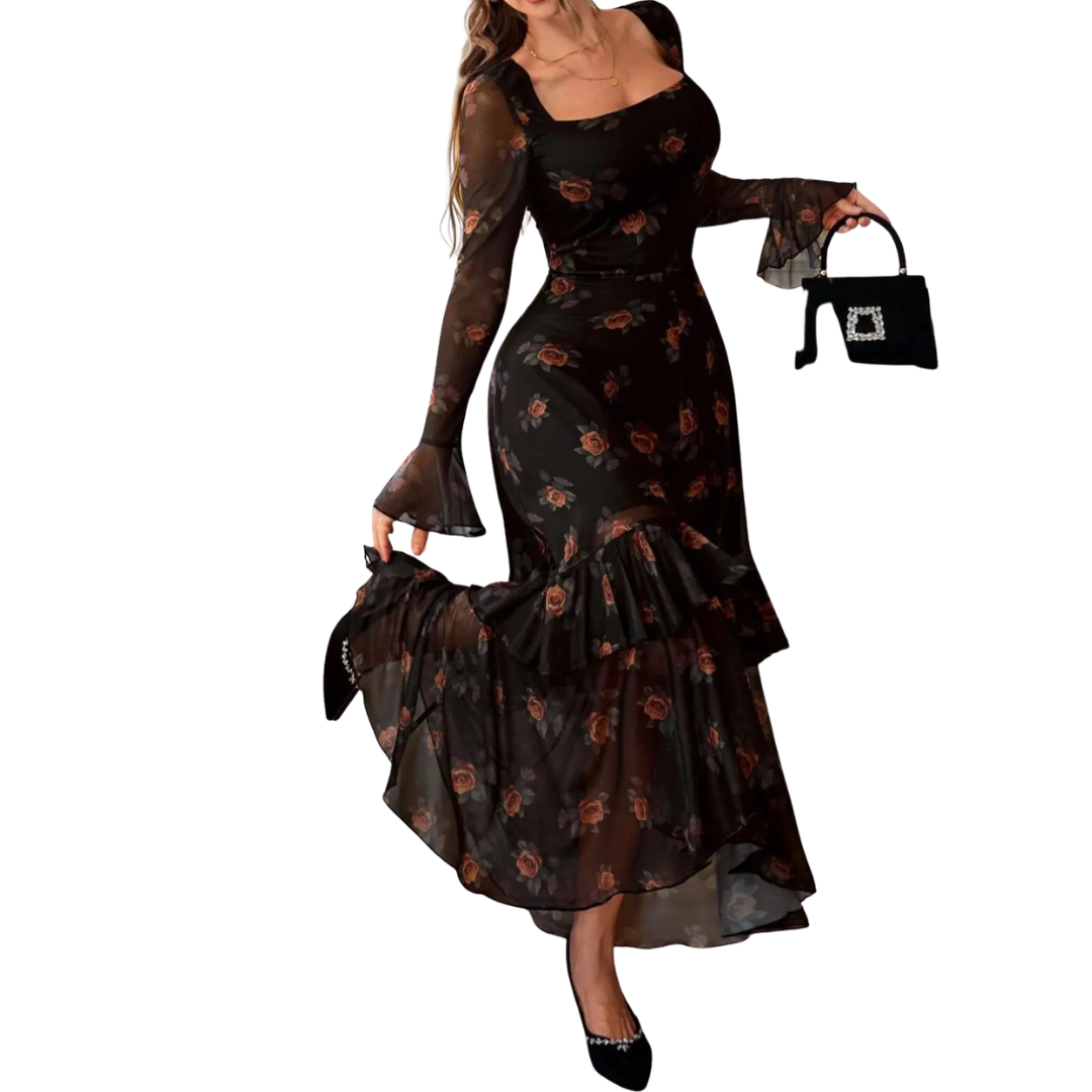 DENISE™ – Sexy Printed Slit Dress