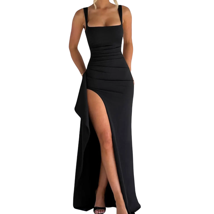 VALENTINA™ – Sexy Open-Back Slit Maxi Dress