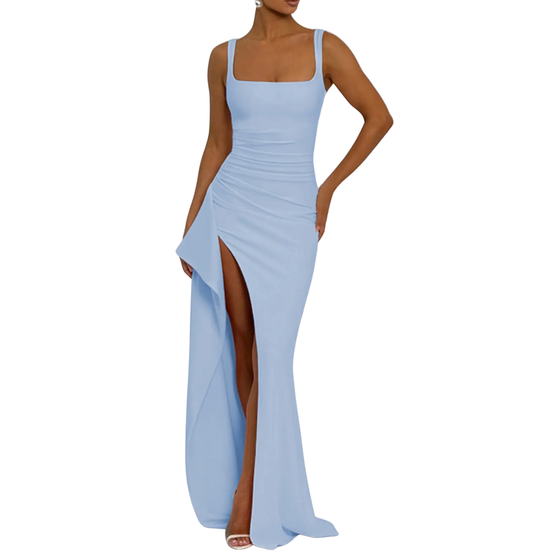 VALENTINA™ – Sexy Open-Back Slit Maxi Dress