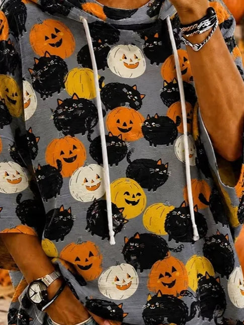Irene | Halloween-Inspired Half Sleeve Hoodie