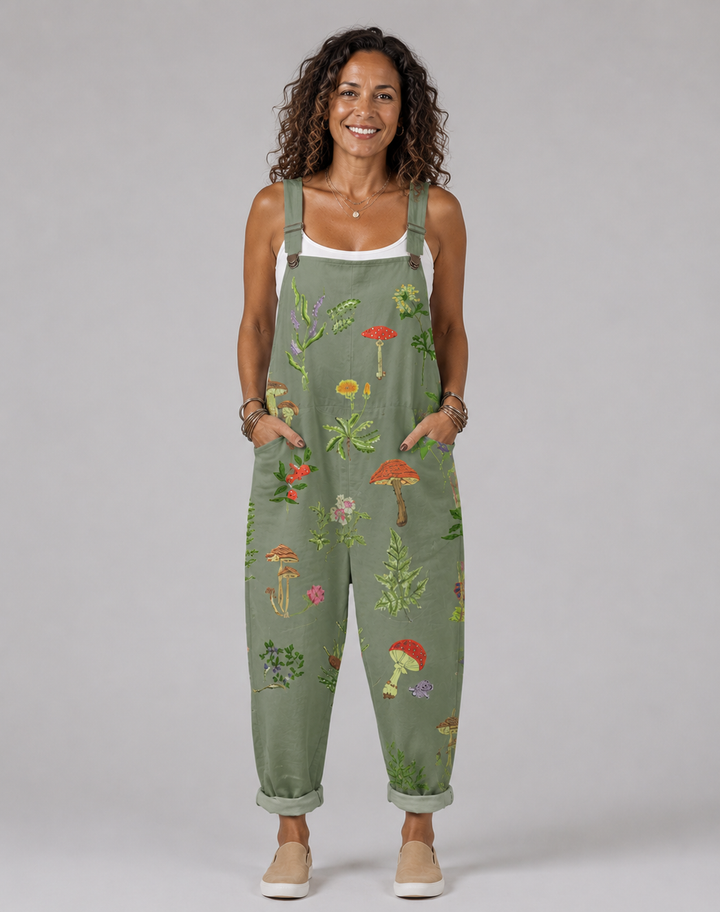 Clara - Botanical-Print Jumpsuit