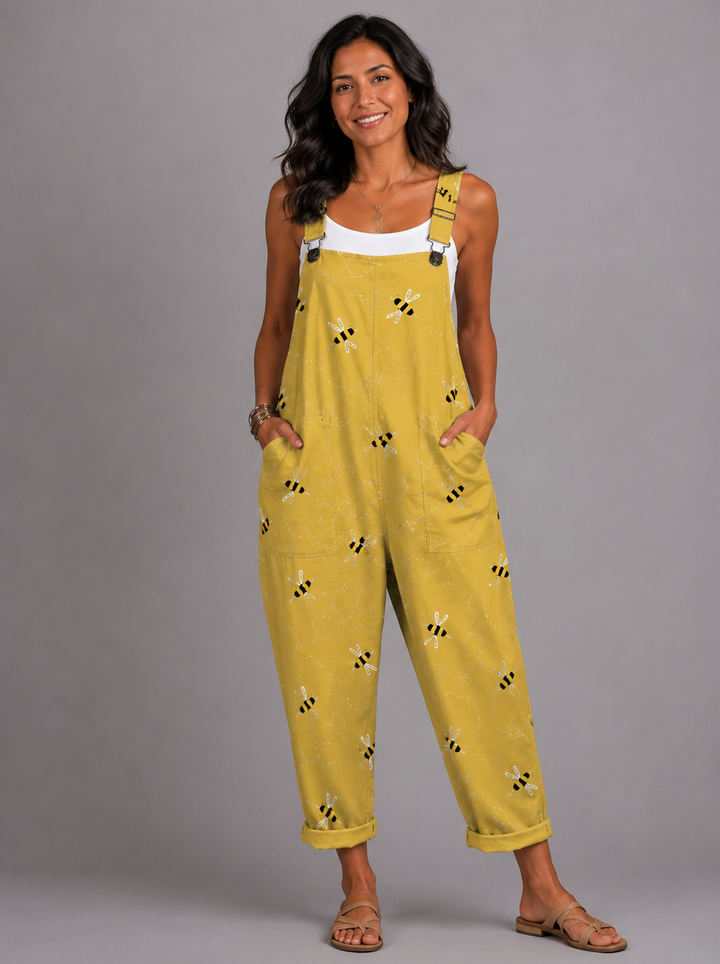 Alice - Bee-Printed Jumpsuit