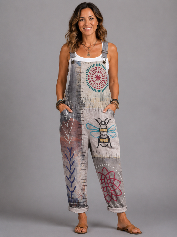 Ines - Artistic Boho Casual Jumpsuit