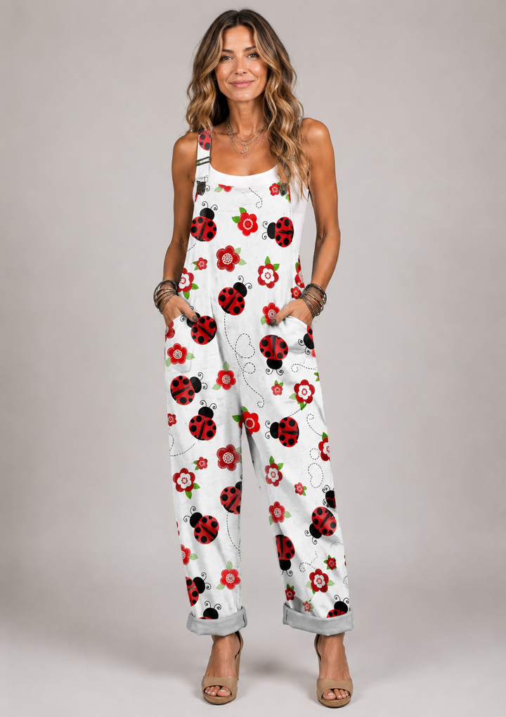 Nessa - Playful monkey with a ladybug print