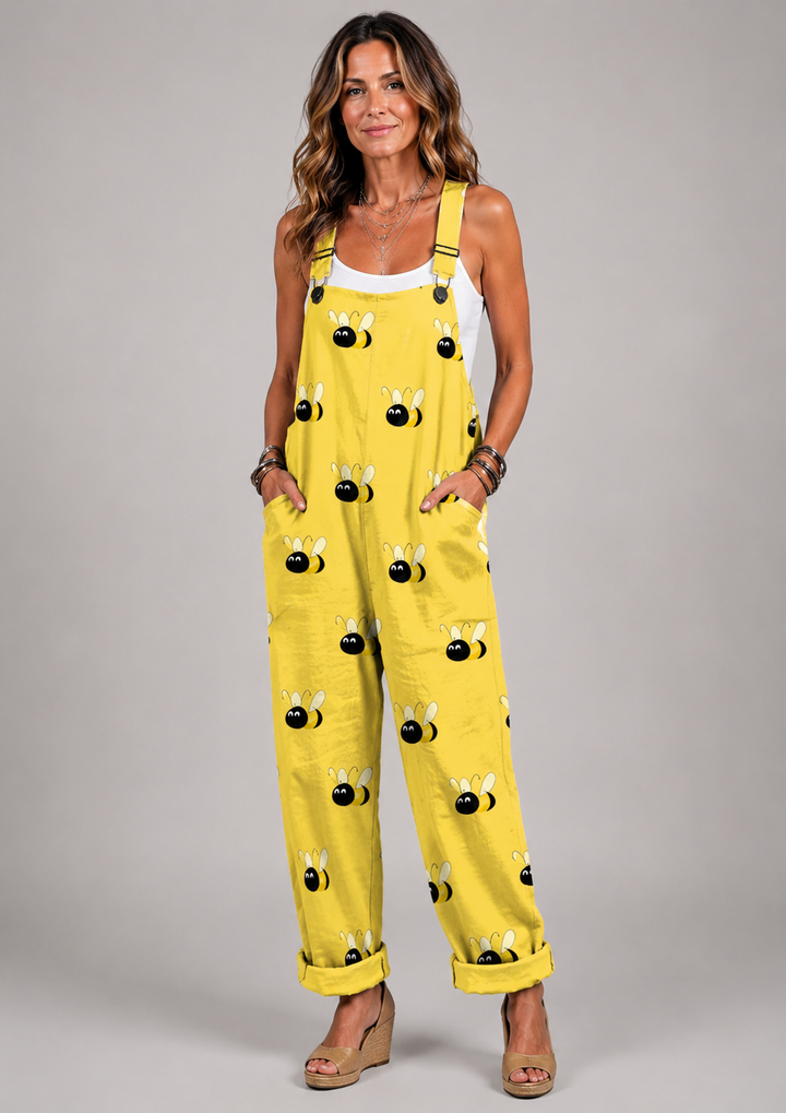 Tara - Fun bee-printed monkey