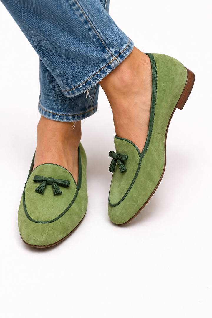 Geneviève - Chaussure Plate Élégante avec Nœud