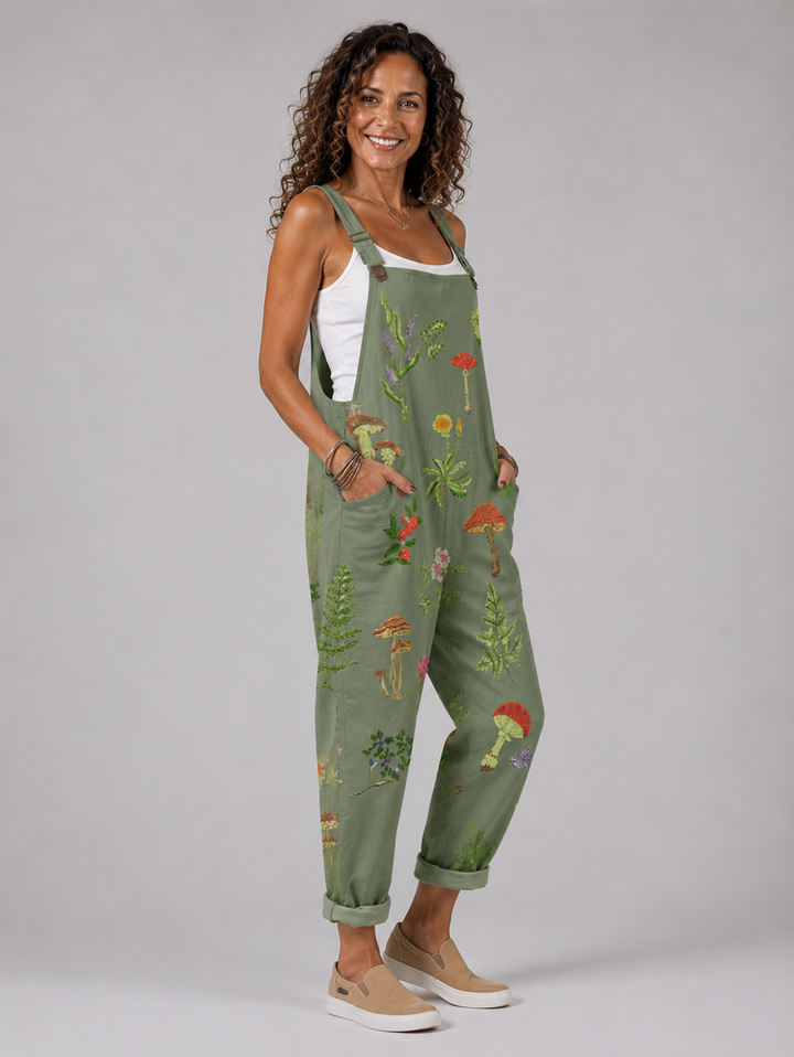 Clara - Botanical-Print Jumpsuit