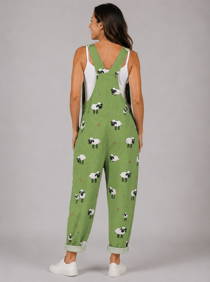 Eva - Sheep-printed jumpsuit