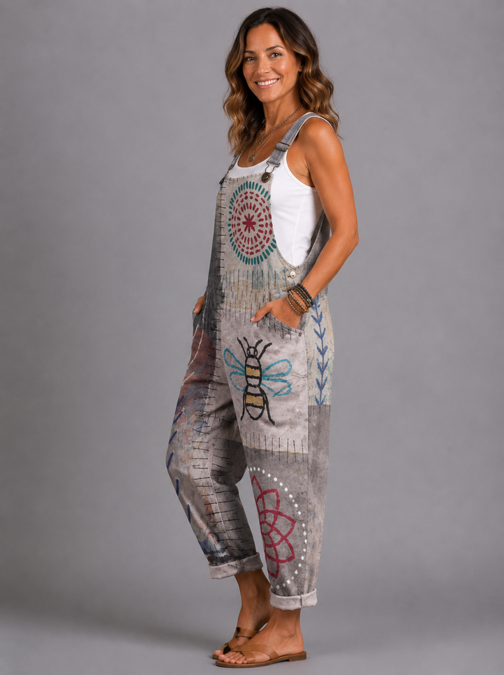 Ines - Artistic Boho Casual Jumpsuit