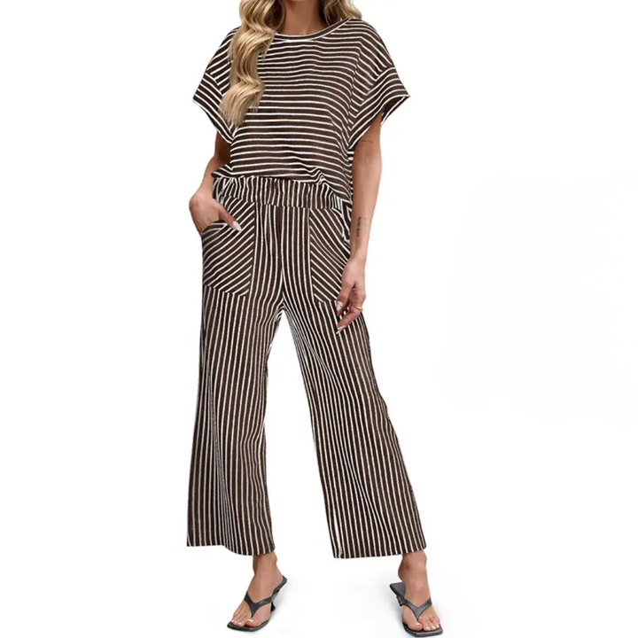 JOSLYN™ – Striped Relaxed Lounge Two-Piece Set