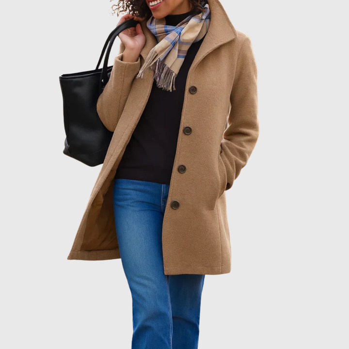 Rose | Coat with a Button