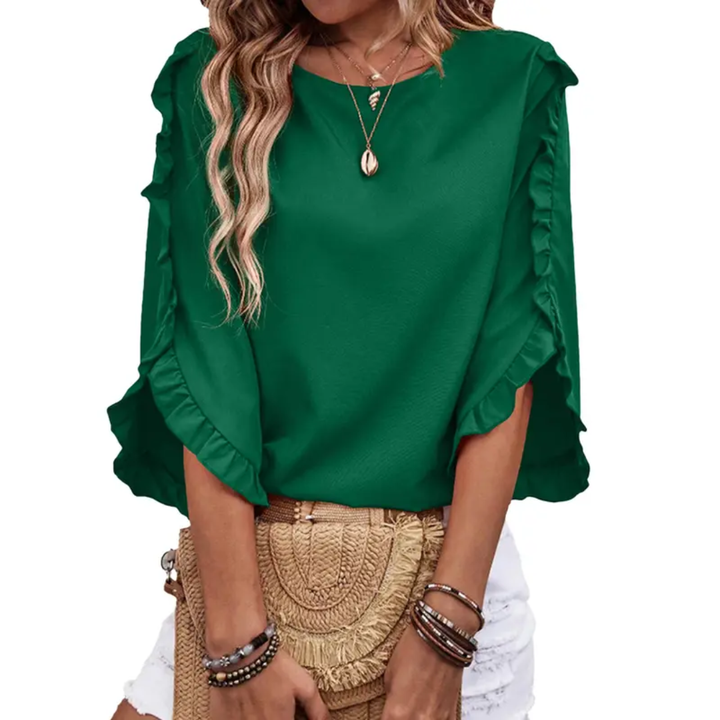WILLA™ – Ruffled 3/4 Sleeve Blouse