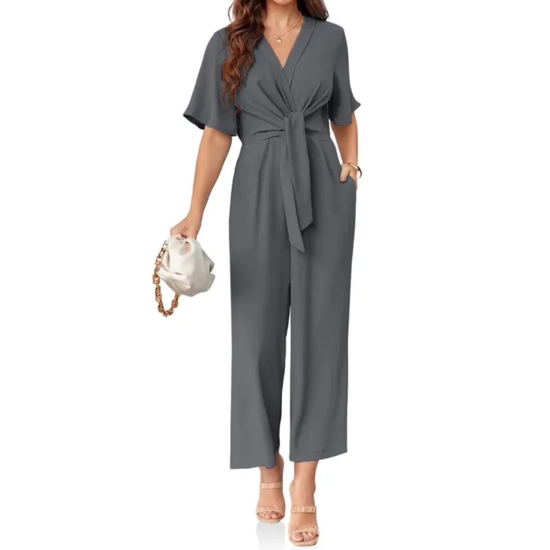 WAVERLY™ – Relaxed V-Neck Wide Leg Romper
