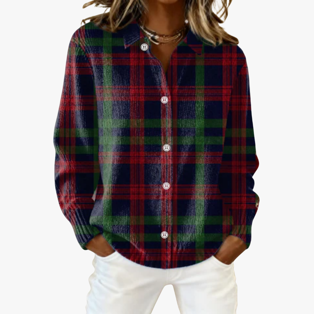 Gunilla – Checked Hooded Blouse