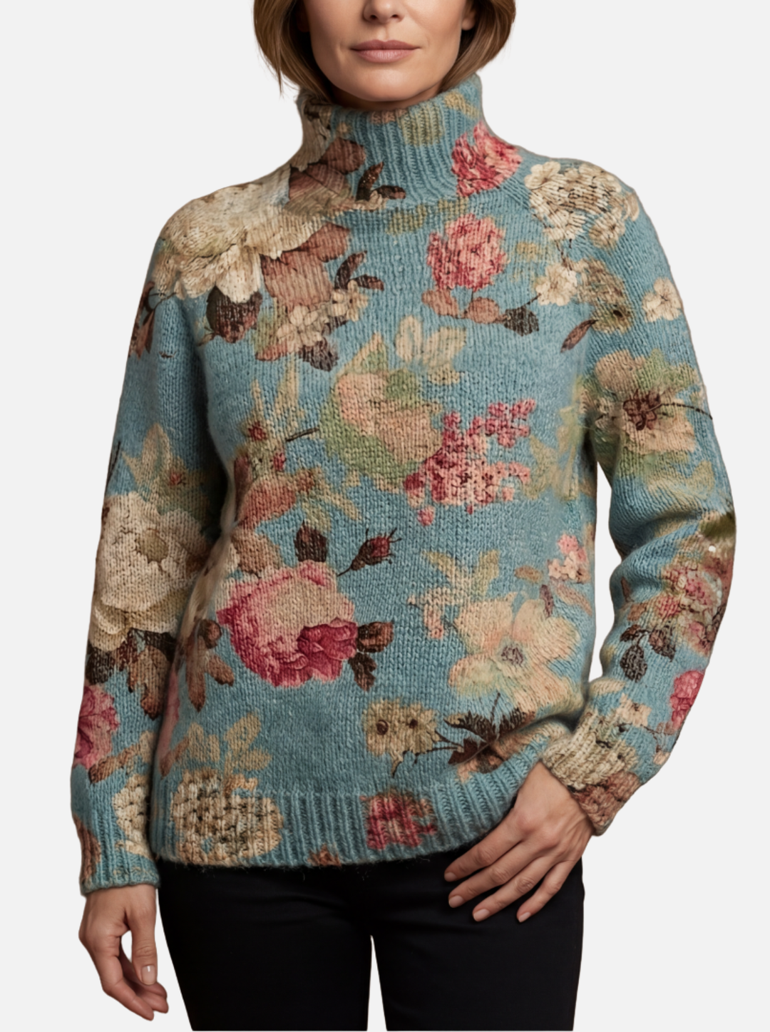 Beatriz – Artistic High Neck Jumper