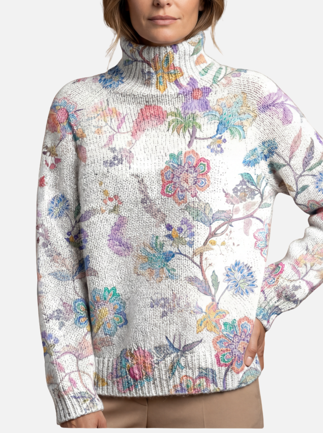 Rocío – Artistic High Neck Jumper
