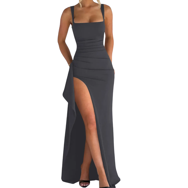 VALENTINA™ – Sexy Open-Back Slit Maxi Dress