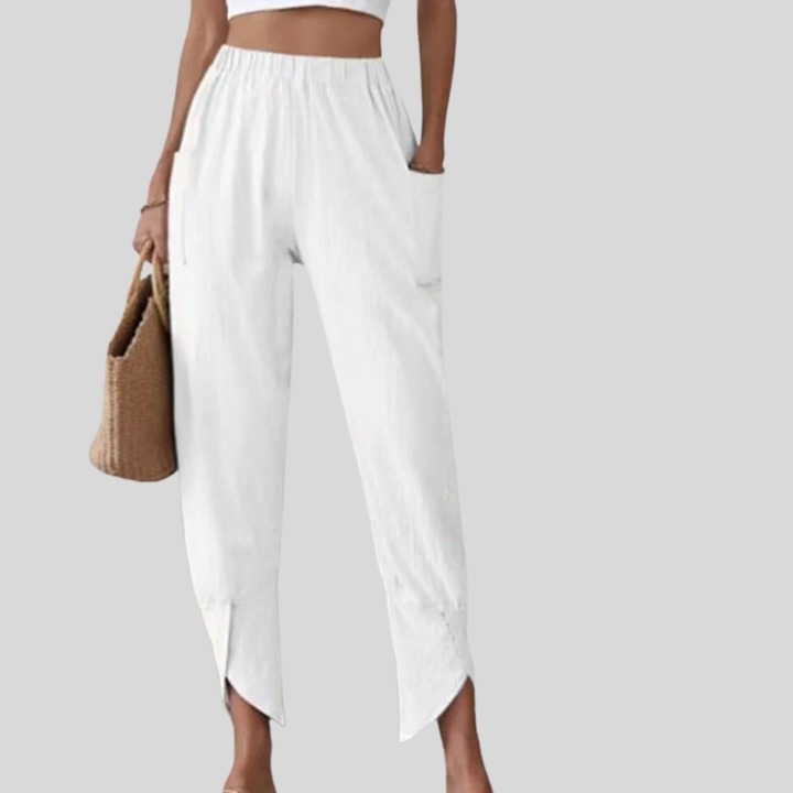 Johanna | Trousers with Frayed Hem