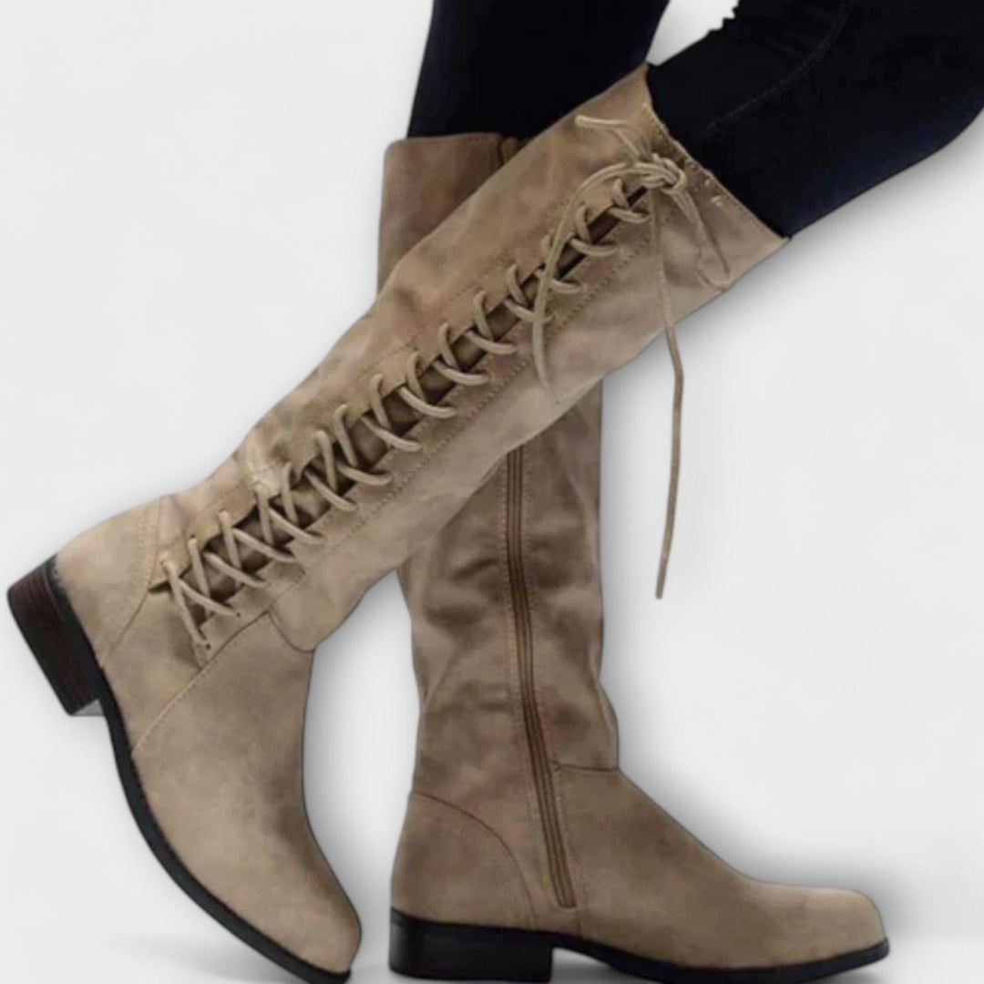 Dervilla | Elegant Lace-Up Boots