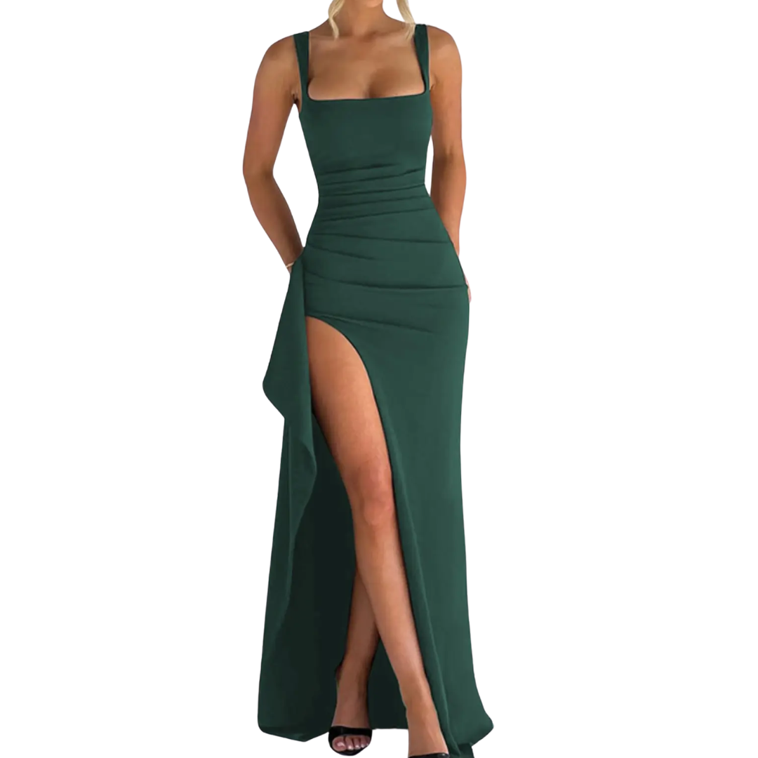 VALENTINA™ – Sexy Open-Back Slit Maxi Dress