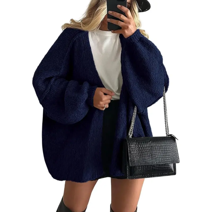 WINONA™ – Cozy Oversized Lantern Sleeve Cardigan